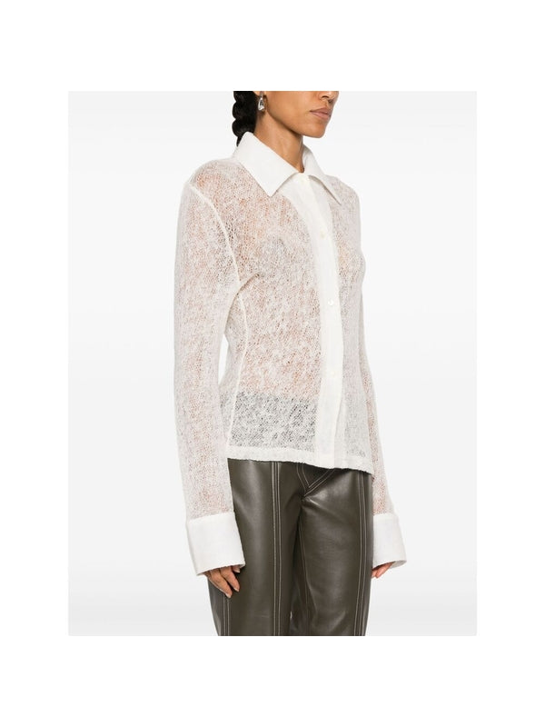 Thelma Semi Sheer Wool Shirt