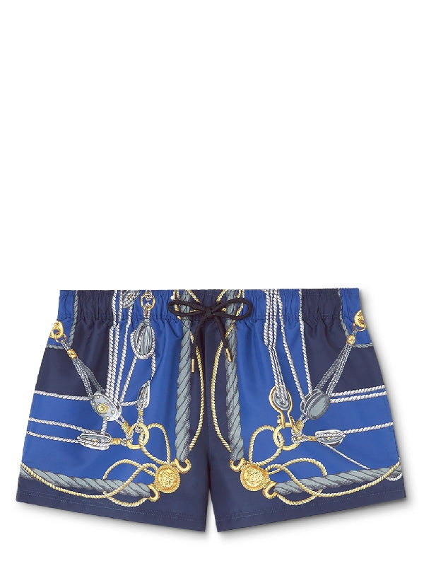 Nautical Printed Swim Shorts