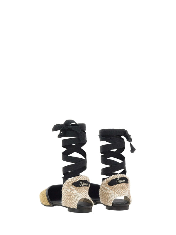 Castañer Beige Flat Shoes