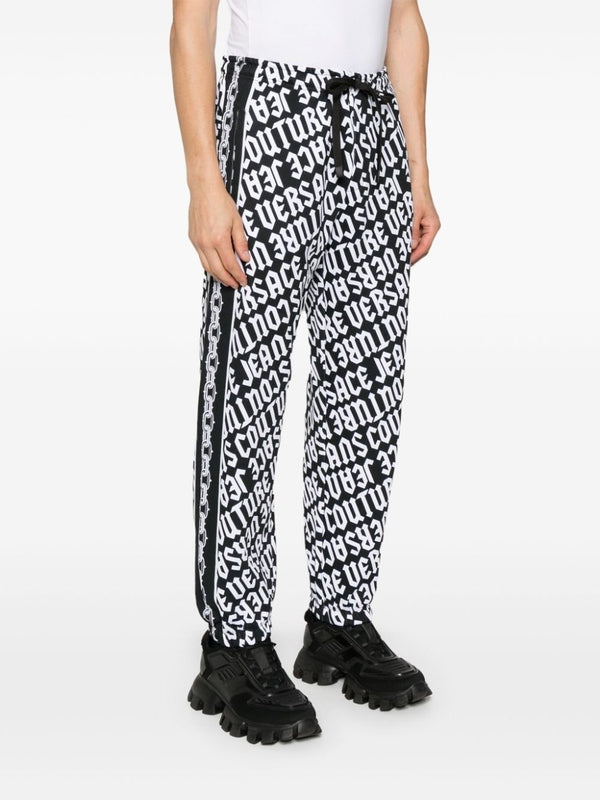 Allover Print Cotton Jogger Pants