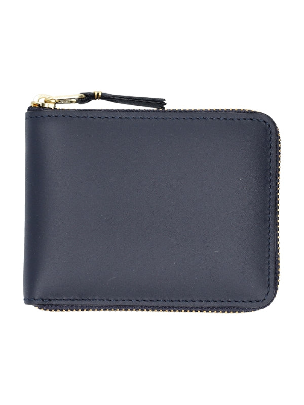 Zipper Leather Small Wallet