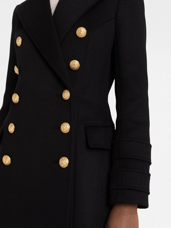 Wool Cashmere Double Breasted Coat