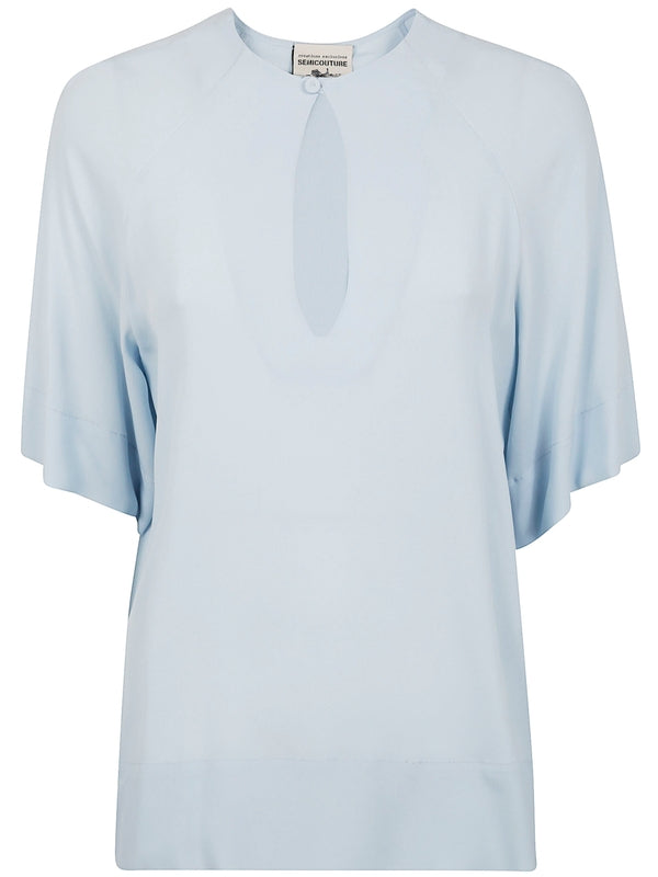 Semi-Couture Sky Blue Shirt & Blouse