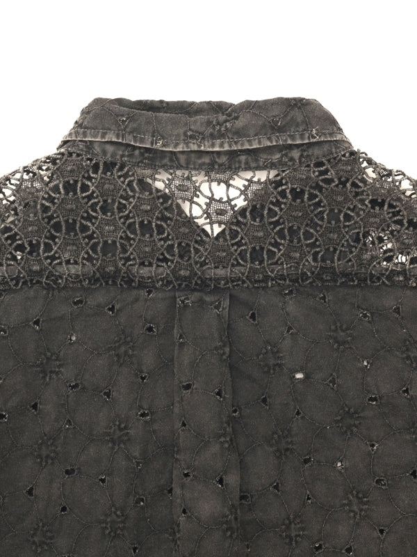 Vintage-Effect Lace Shirt