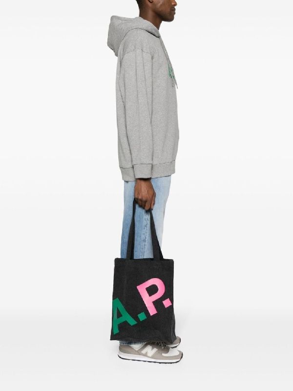 Color Logo Denim Rue Tote Bag