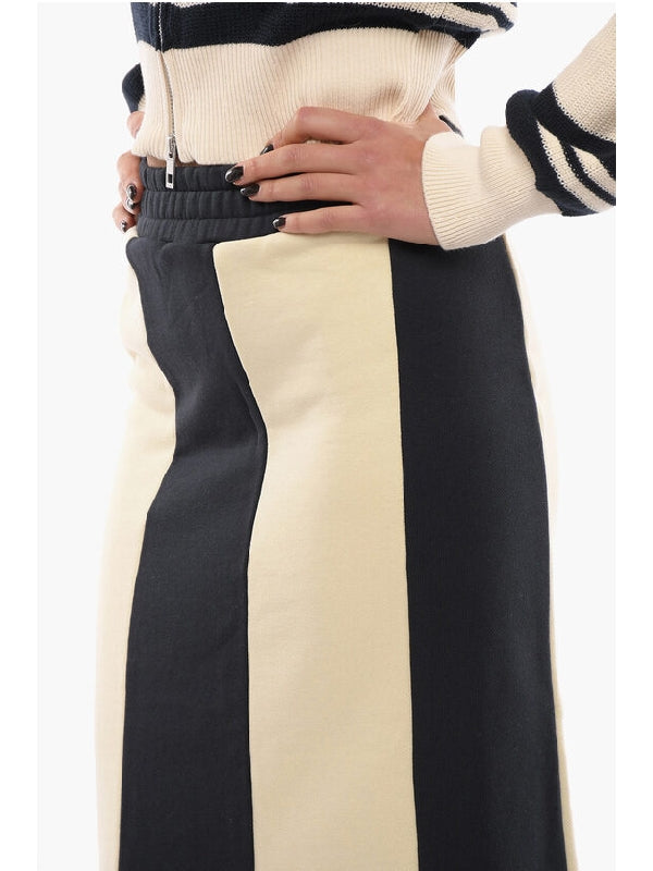 Brushed Cotton Fleece Pencil Skirt