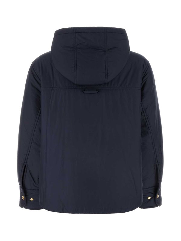 Drawstring Hooded Parka Jacket