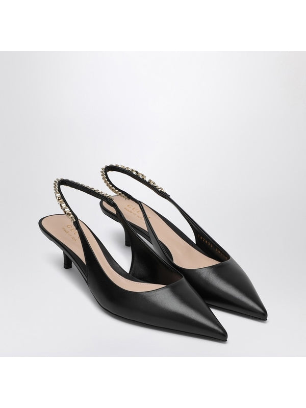 Signorina Leather Slingback Heel