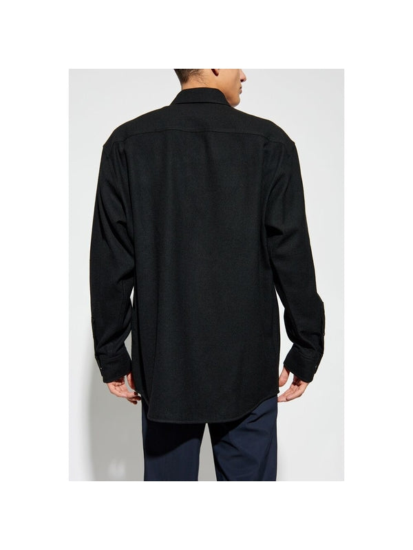 Chest Pocket Wool Shirt