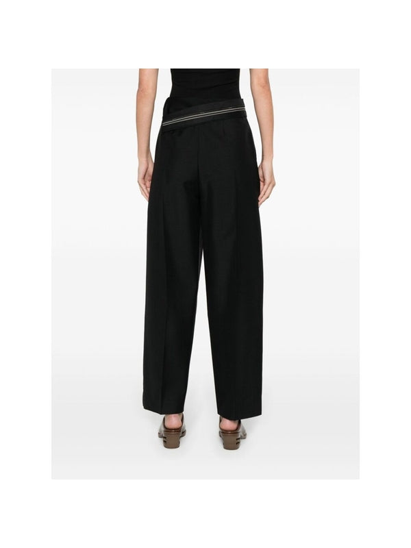 Asymmetric Panel Mohair Wool
  Pants