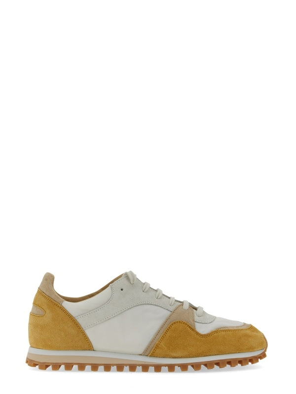 Spalwart White Yellow Low Top Sneakers