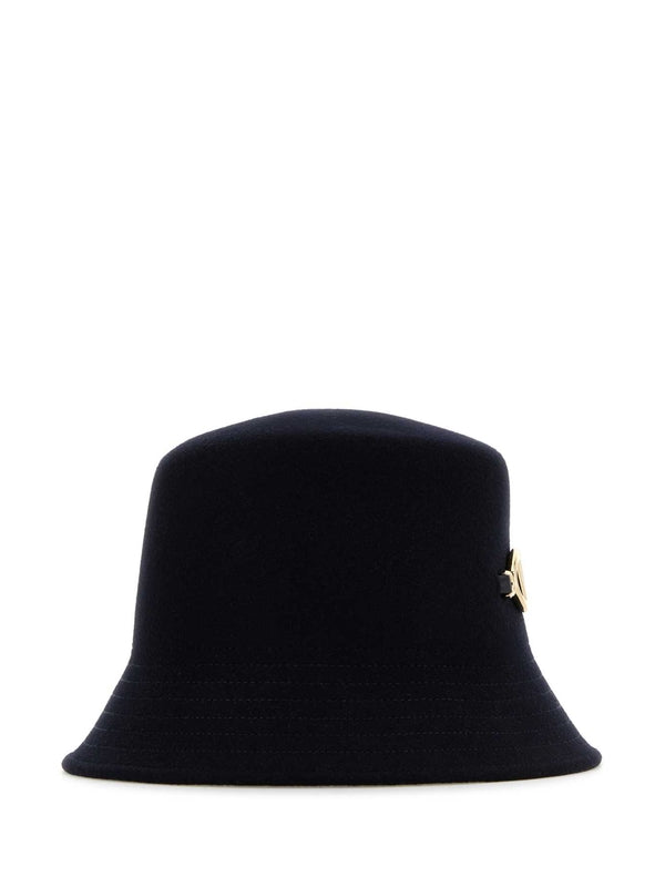 V Logo Decoration Bucket Hat