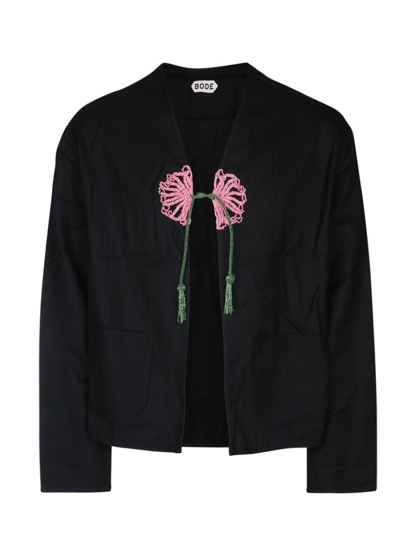 Floral Tassel Detail Jacket