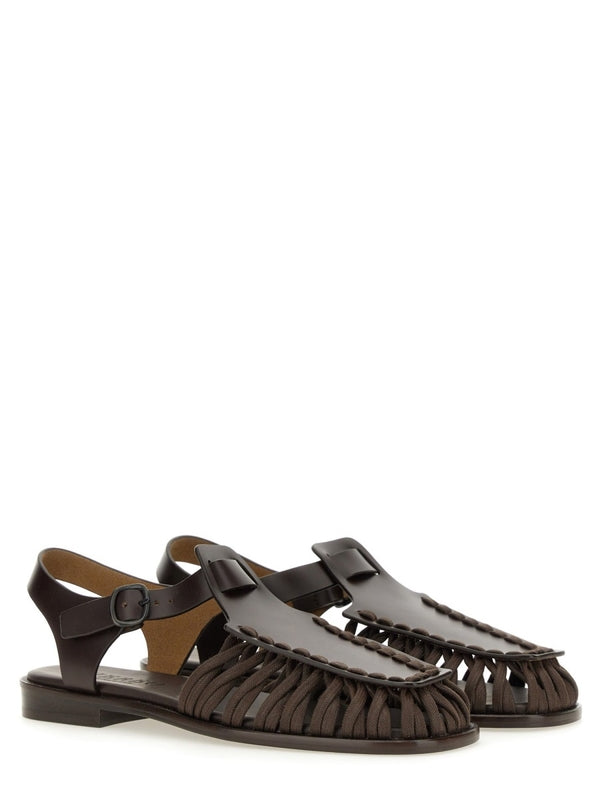 Alaro Leather Cotton Sandals
