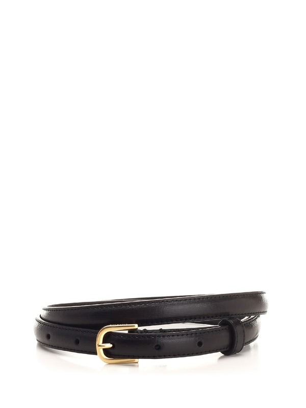 Thin Trouser Leather Belt