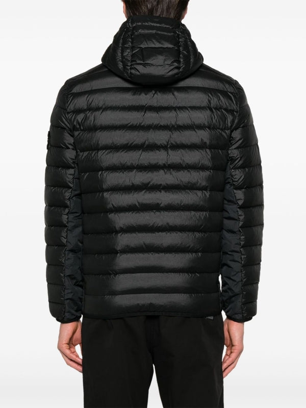 Wappen Patch Quilted Nylon Hooded Padding