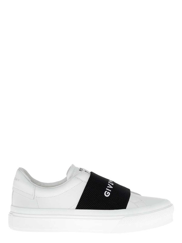 'City Court' White Low Top Sneakers with Logo in Leather Woman Low Top Sneakers