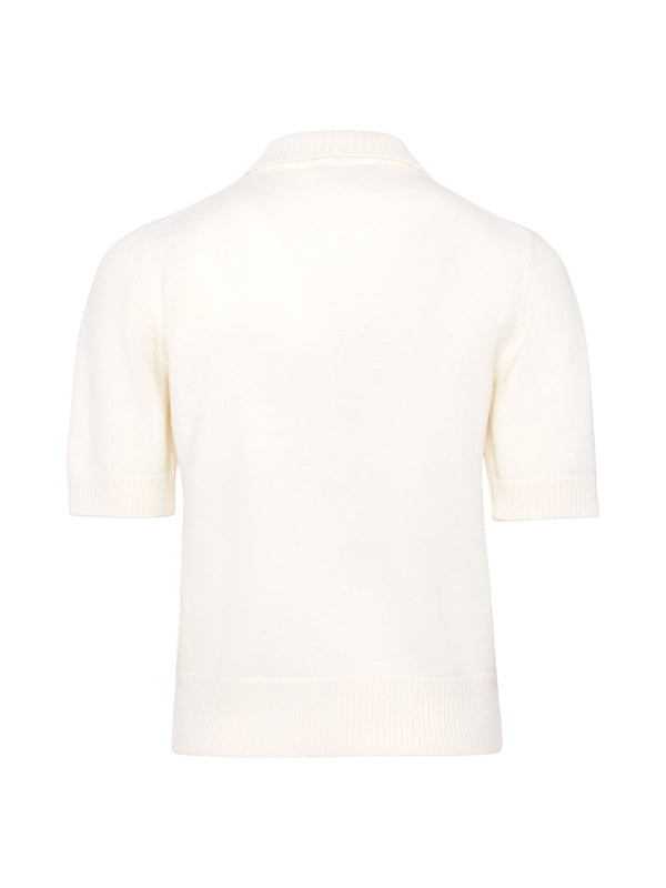 Lardini White Half Sleeve