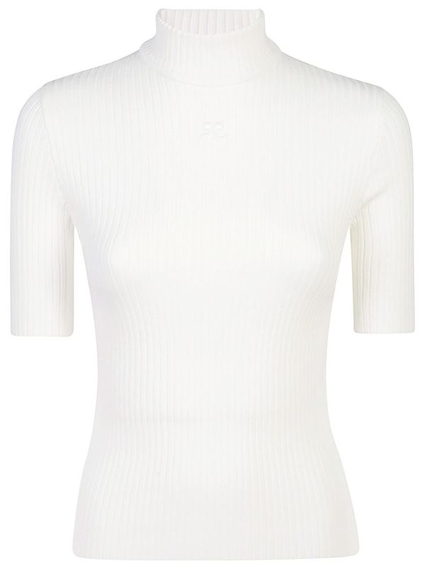 Reedition Logo Patch High Neck Knit