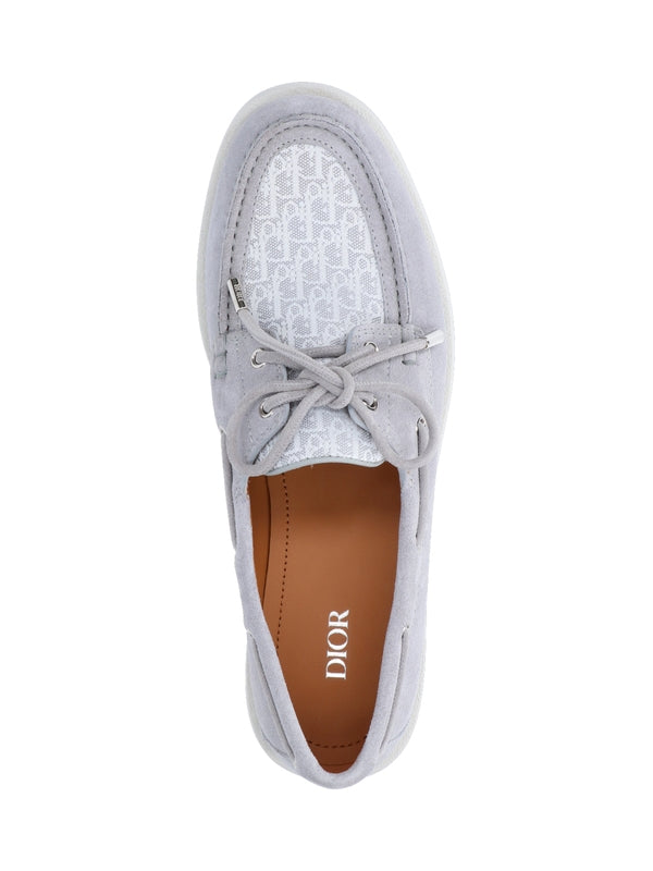 Oblique Suede Boat Shoes