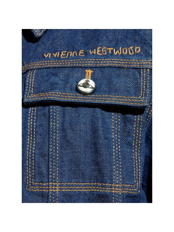 Contrast Stitch Denim Jacket