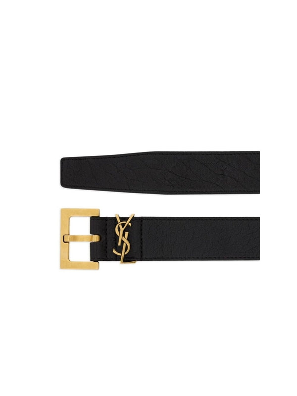 Cassandra Logo Lambskin Belt