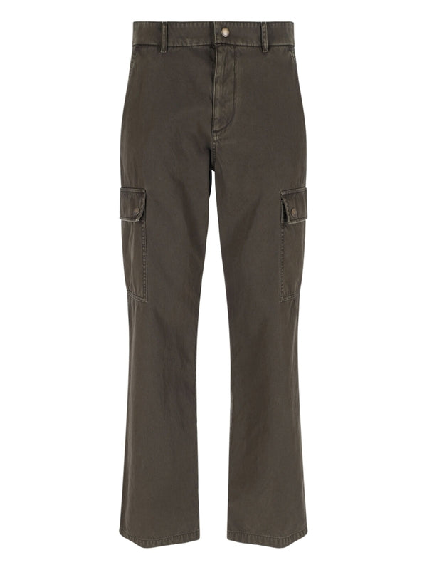Back Logo Cotton Cargo Pants