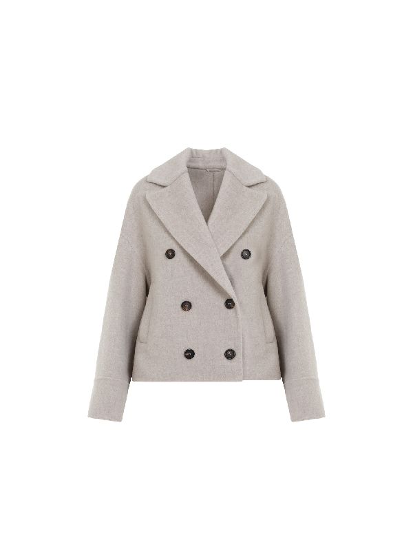 Wool Cashmere Double Breasted
  Coat