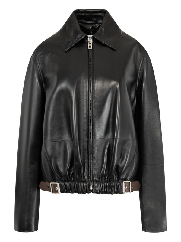 Belt Leather Black Jacket