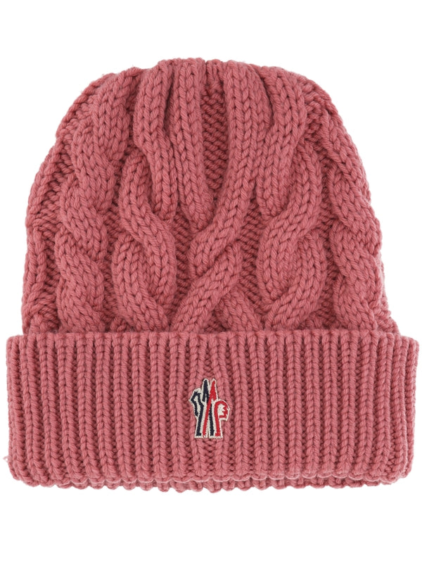 Grenoble Logo Cable Wool Beanie