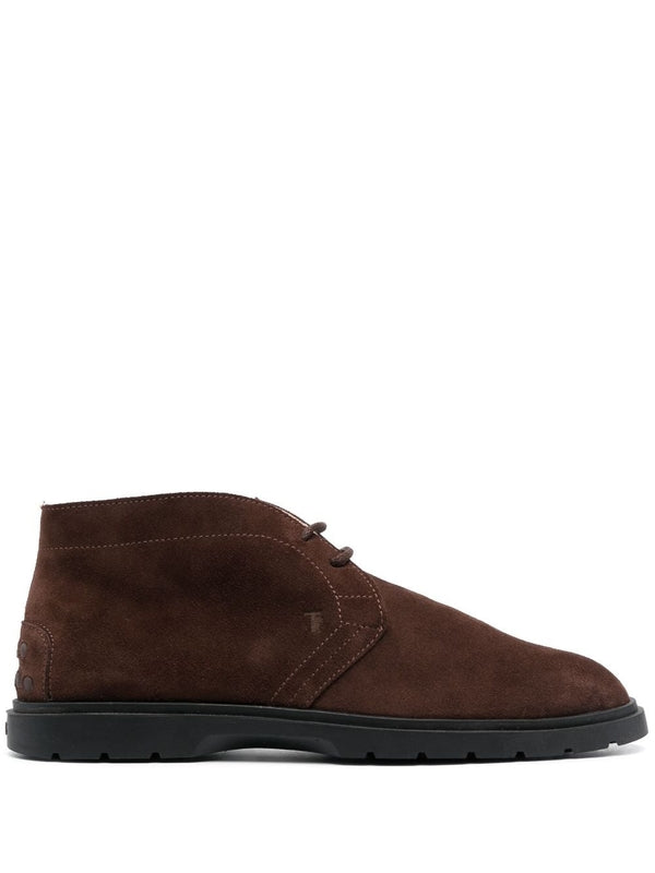 Pebble Tab Suede Desert Boots