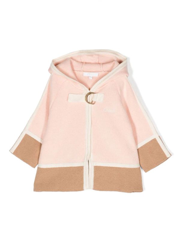 Logo Buckle Hooded Coat