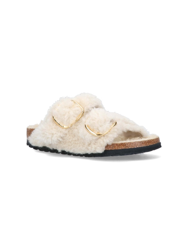 Arizona Big Buckle Fur Sandals