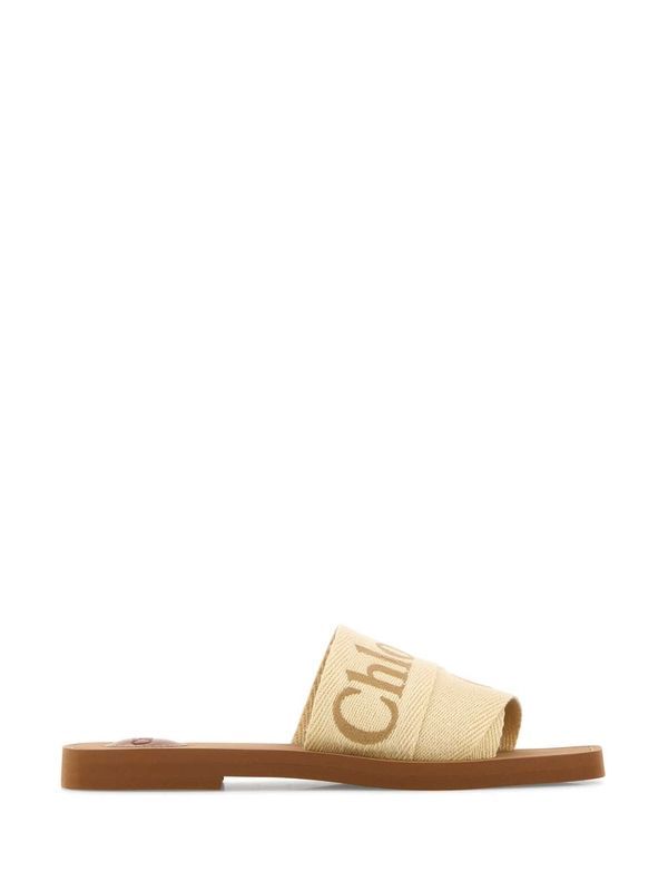 Woody Logo Band Flat Sandals