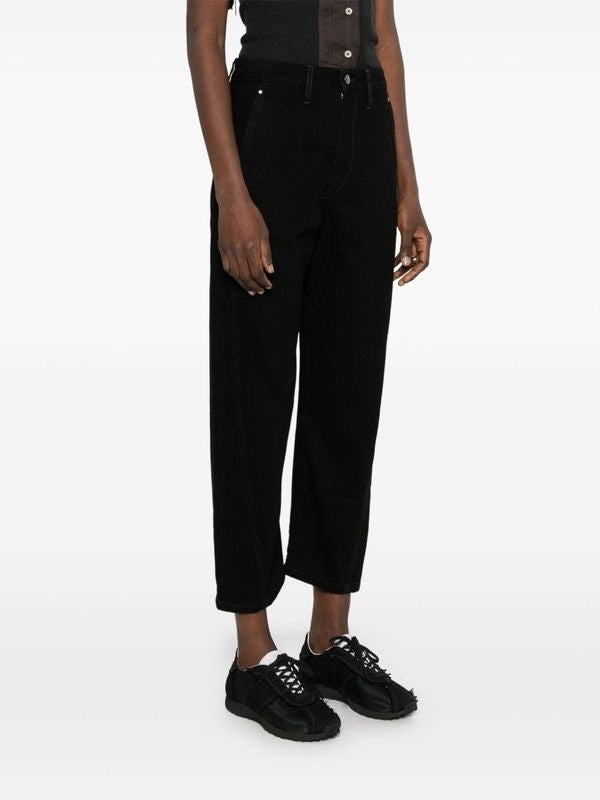 Twist Cotton Crop Pants