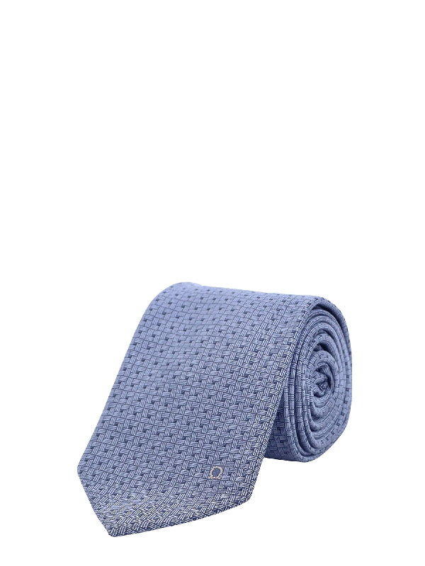 Gancini Logo Embroidered Tie