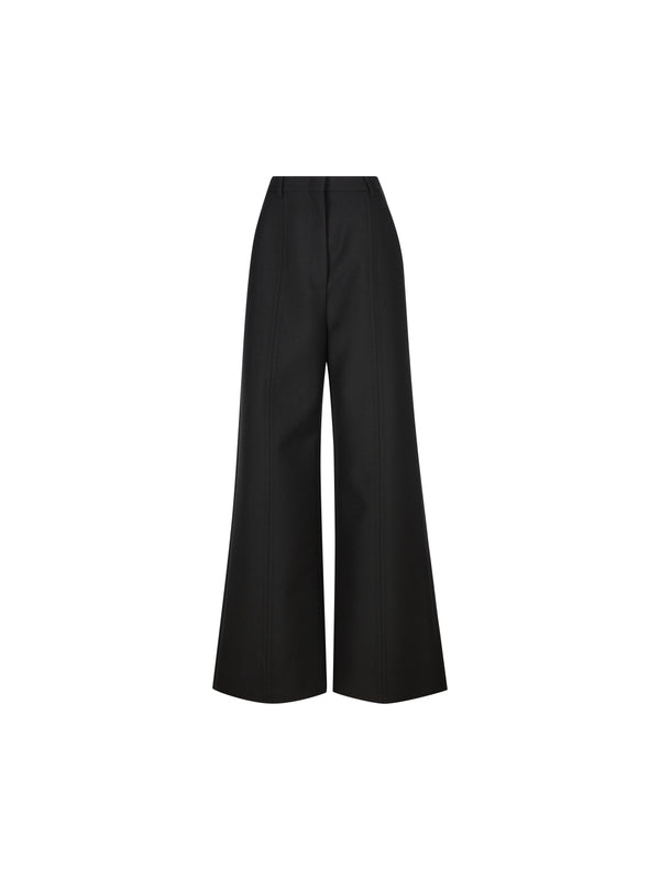 Wide Wool Pants