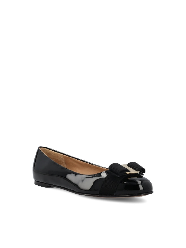 Varina Patent Leather Flat Shoes