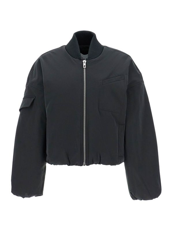 Logo Oversized Bomber Jacket