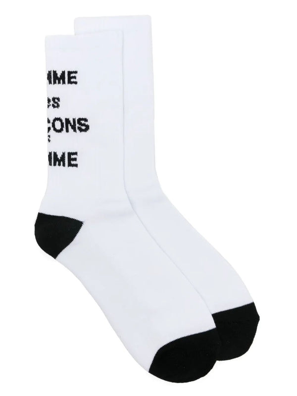 White Logo Socks