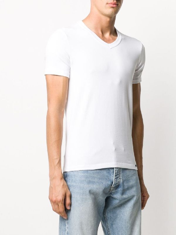 V-Neck Stretch Cotton
  T-Shirt