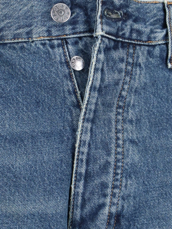 Wide Twist Denim Pants