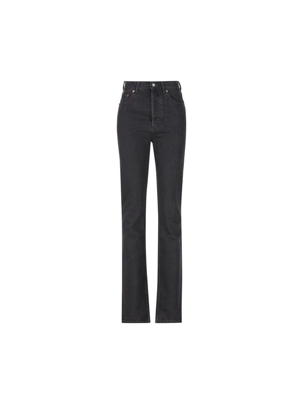 90s Straight Slim Fit Denim Pants - Jente