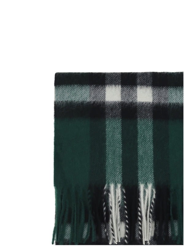 Check Pattern Cashmere Scarf