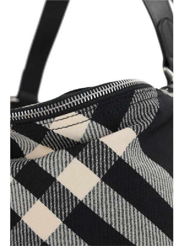 Check Pattern Canvas Tote Bag