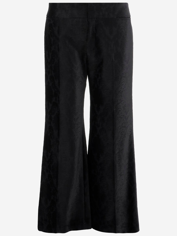 All-Over Pattern Wide Leg Pants