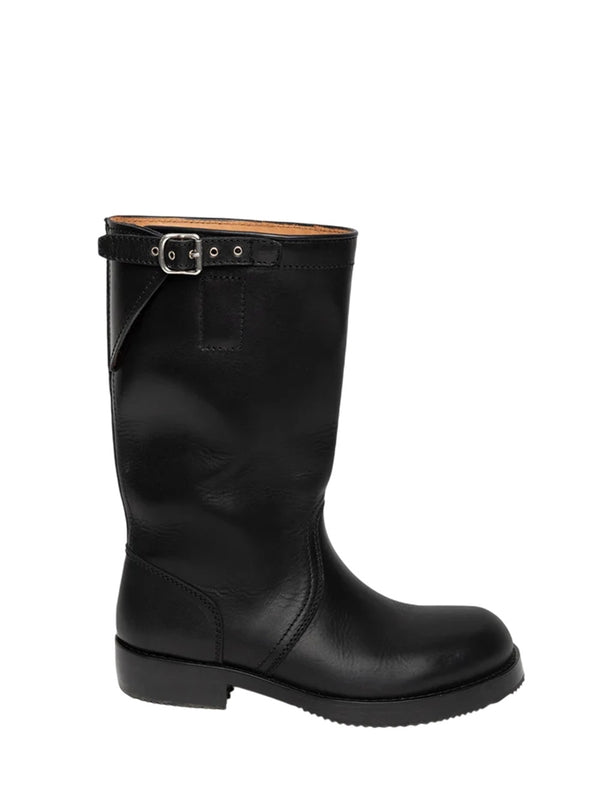 Dries Van Noten Black Middle Boots