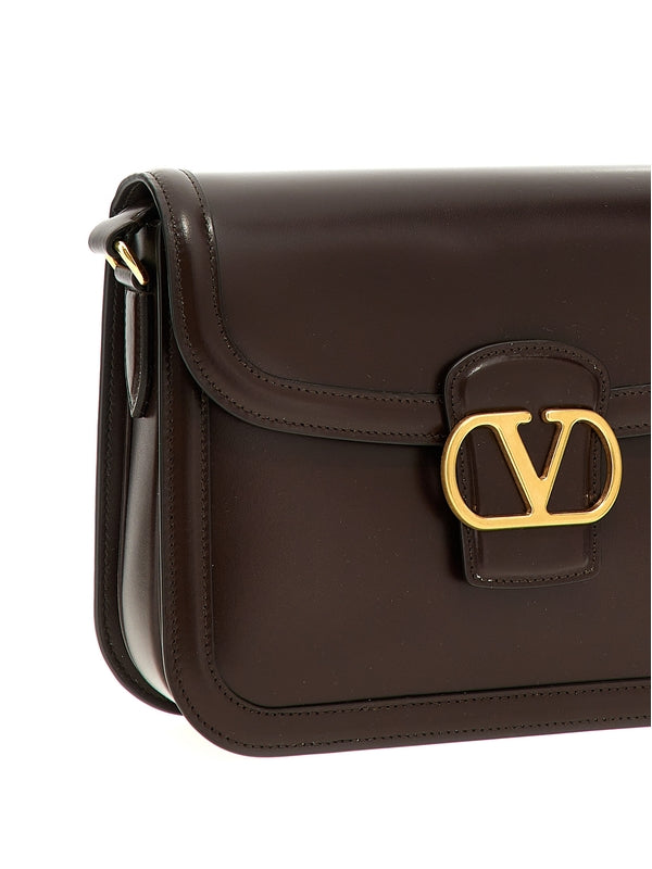 9To5 V Logo
  Decorated Leather Shoulder Bag