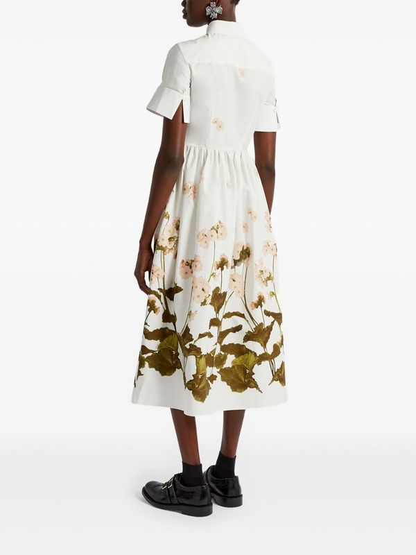 Erdem White Midi Dress