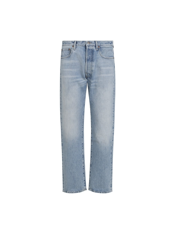 Back Logo Patch Denim Pants